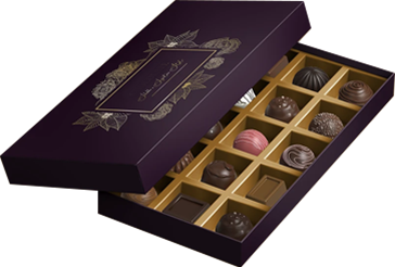 Coffret cadeau en chocolat