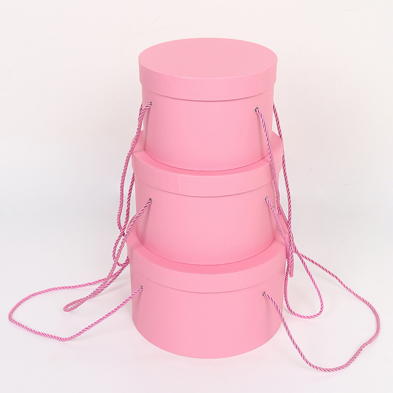 Coffret cadeau de fleurs de mariage en carton de luxe 3002 avec corde suspendue