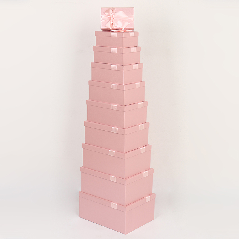 Coffret cadeau carré en papier spécial haut de gamme 604 avec texture Yuppie