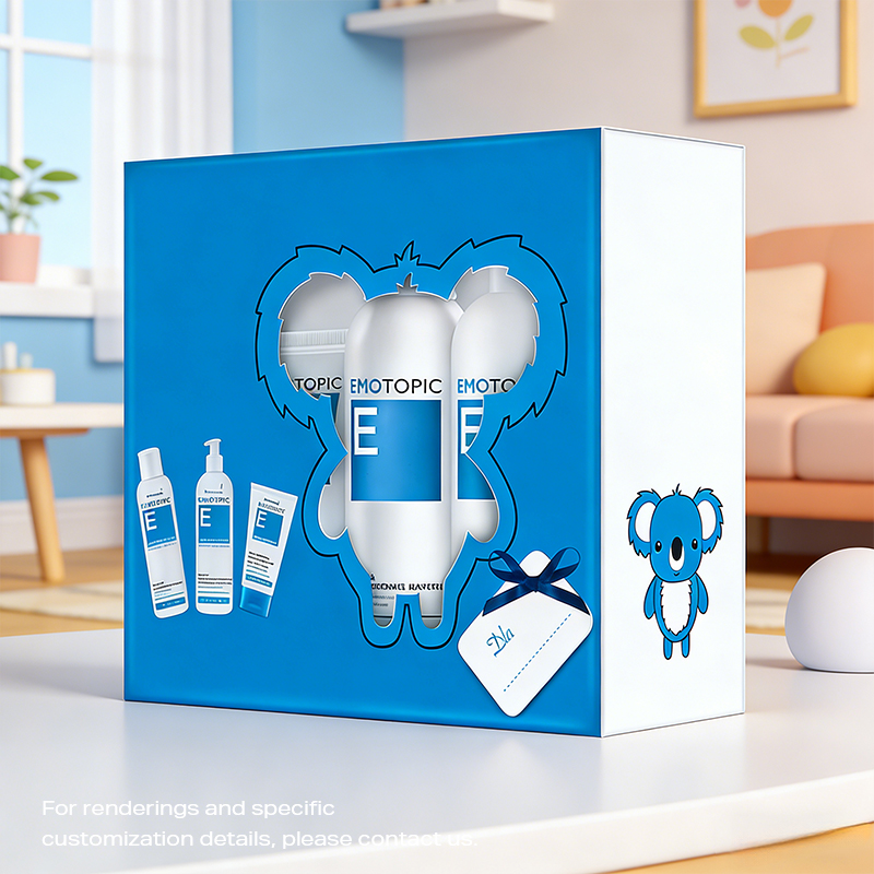 Coffret cadeau de soins de la peau à fenêtre creuse et irrégulière en forme de koala SHC-06